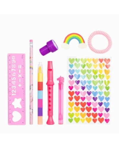 9 JOUETS A PINATA LICORNE CRAYONS BULLES GOMME STICKERS REGLE TAMPON