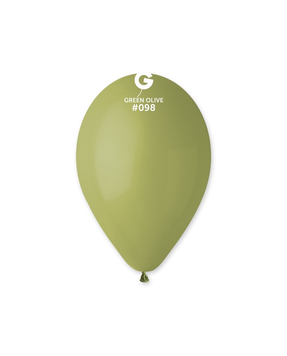 50 BALLONS VERT OLIVE  098 BIO LATEX 28-30 CM 