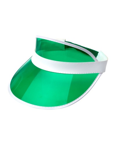VISIERE VERTE ANNEES 80 JOUEUR DE POKER