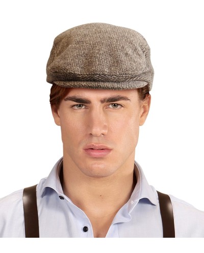 BERET OU CASQUETTE MARRON ANNEES 20