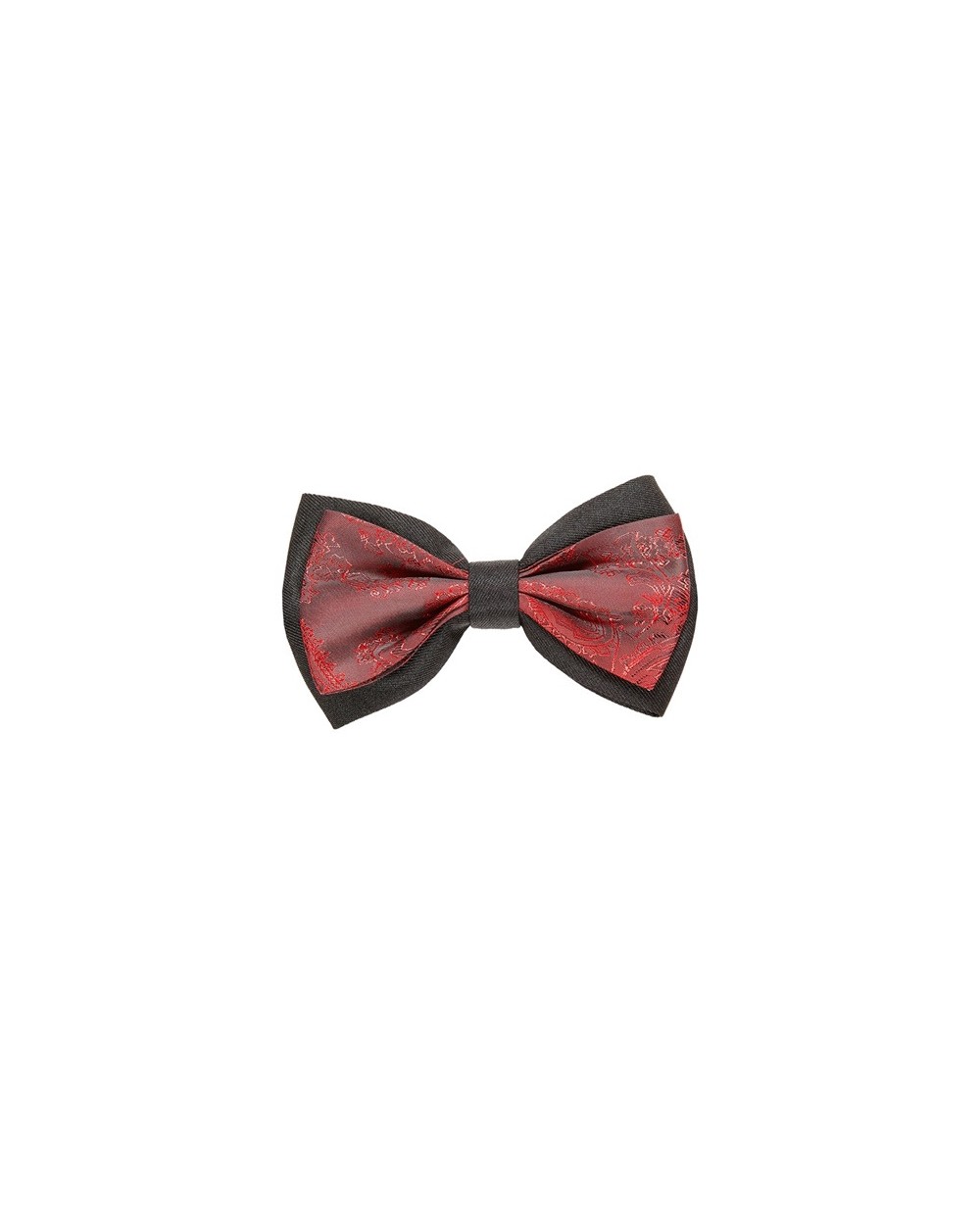 NOEUD PAPILLON STEAMPUNK VINTAGE BORDEAU