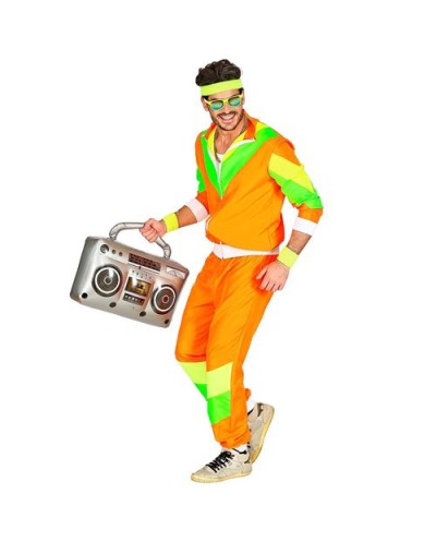 DEGUISEMENT SURVETEMENT OU JOGGING DES ANNEES 80 ORANGE TAILLE S