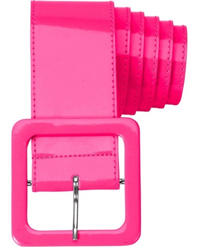 CEINTURE VINYL ROSE FLUO