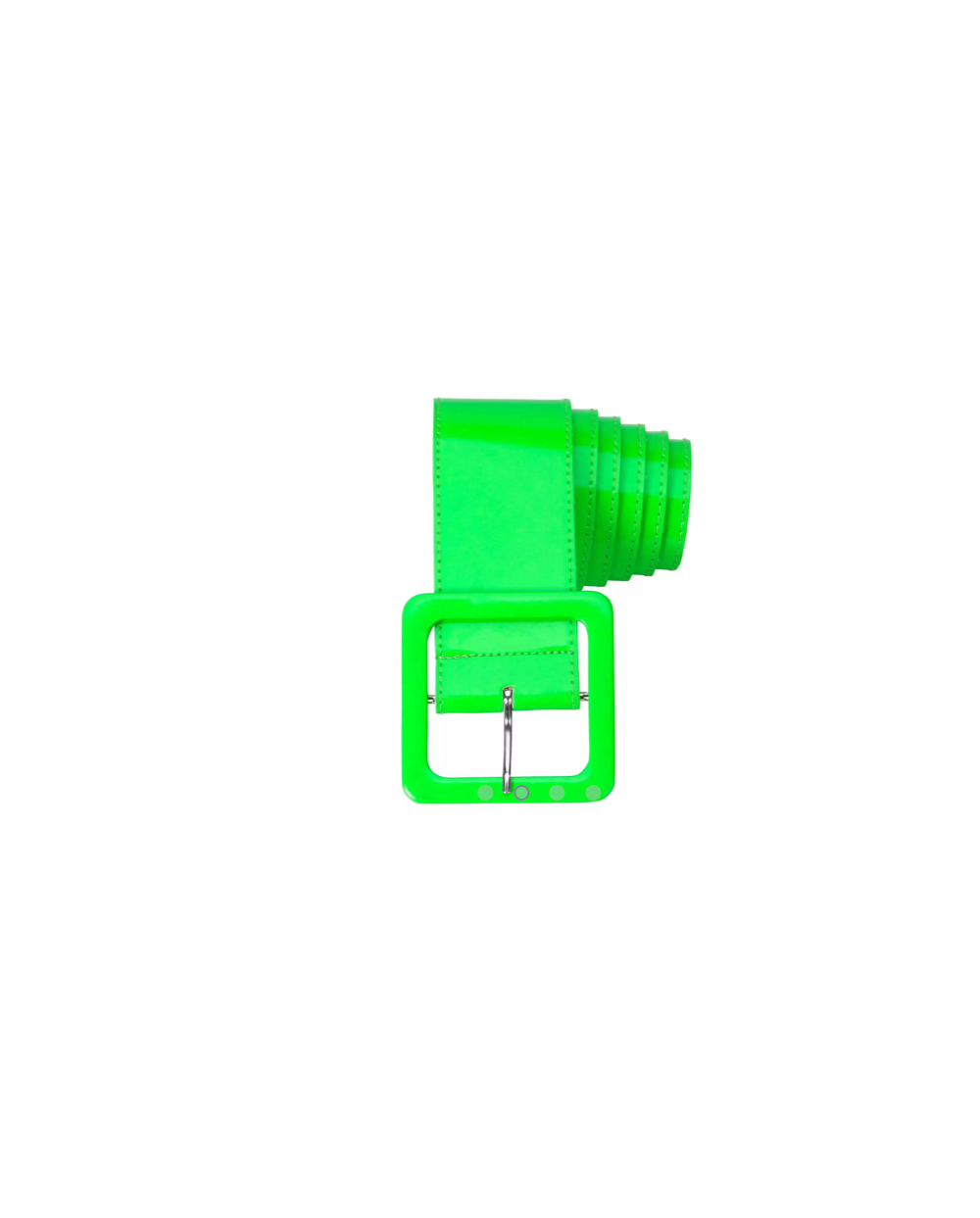 CEINTURE VINYL VERT FLUO