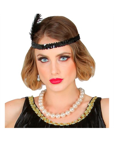 COLLIER PERLES BLANCHES 21 CM