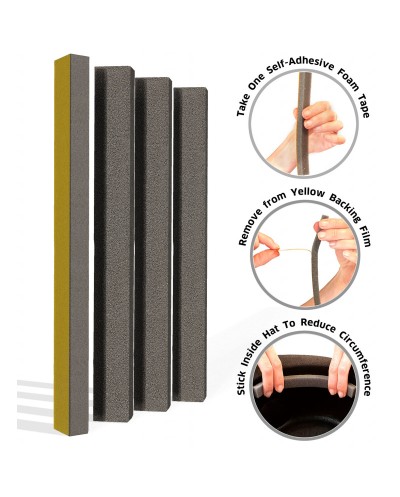 4 MOUSSES ADHESIVES POUR REDUIRE LE DIAMETRE DES CHAPEAUX