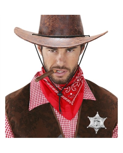 ETOILE DE SHERIF ARGENT EMBLEME COW BOY EN METAL
