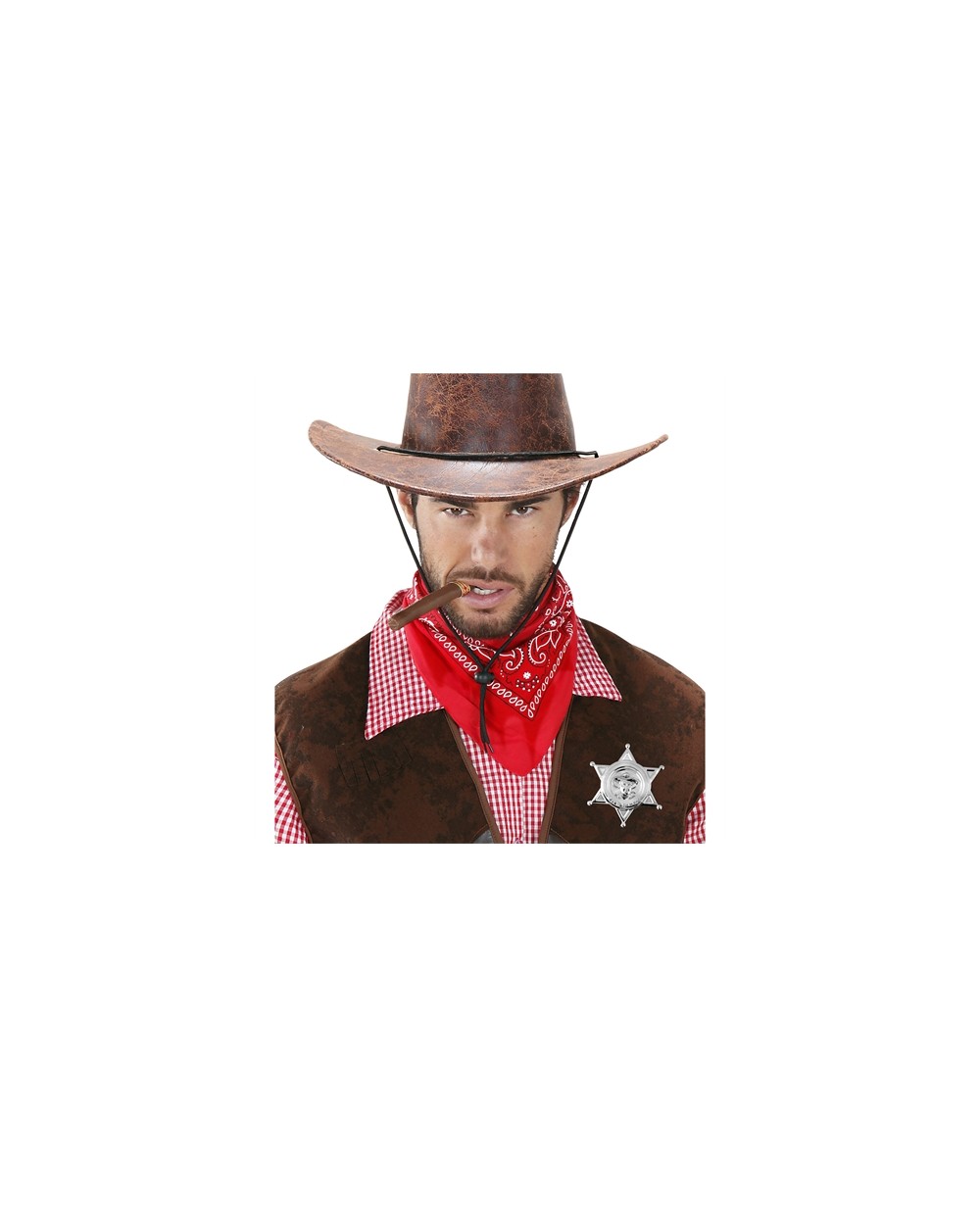 ETOILE DE SHERIF ARGENT EMBLEME COW BOY EN METAL