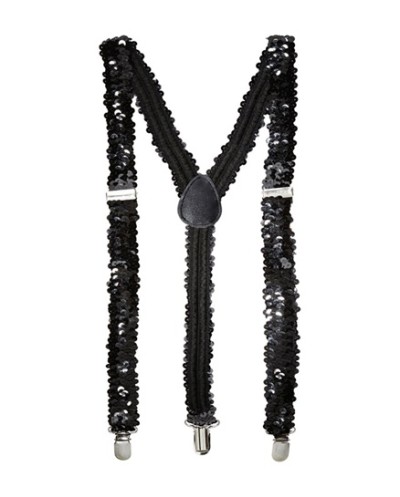 BRETELLES SEQUINS OU PAILLETTES NOIRES