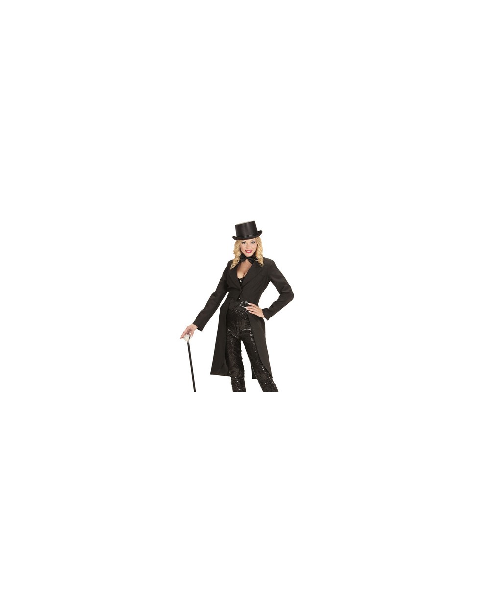 VESTE QUEUE DE PIE NOIRE FEMME SHOWTIME TAILLE M