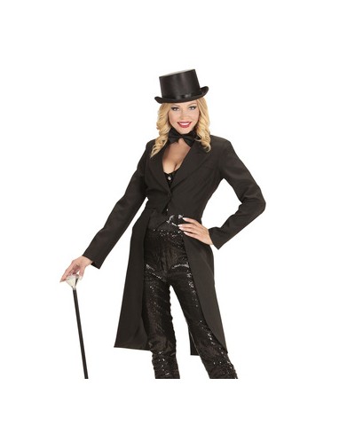 VESTE QUEUE DE PIE NOIRE SHOWTIME FEMME TAILLE S