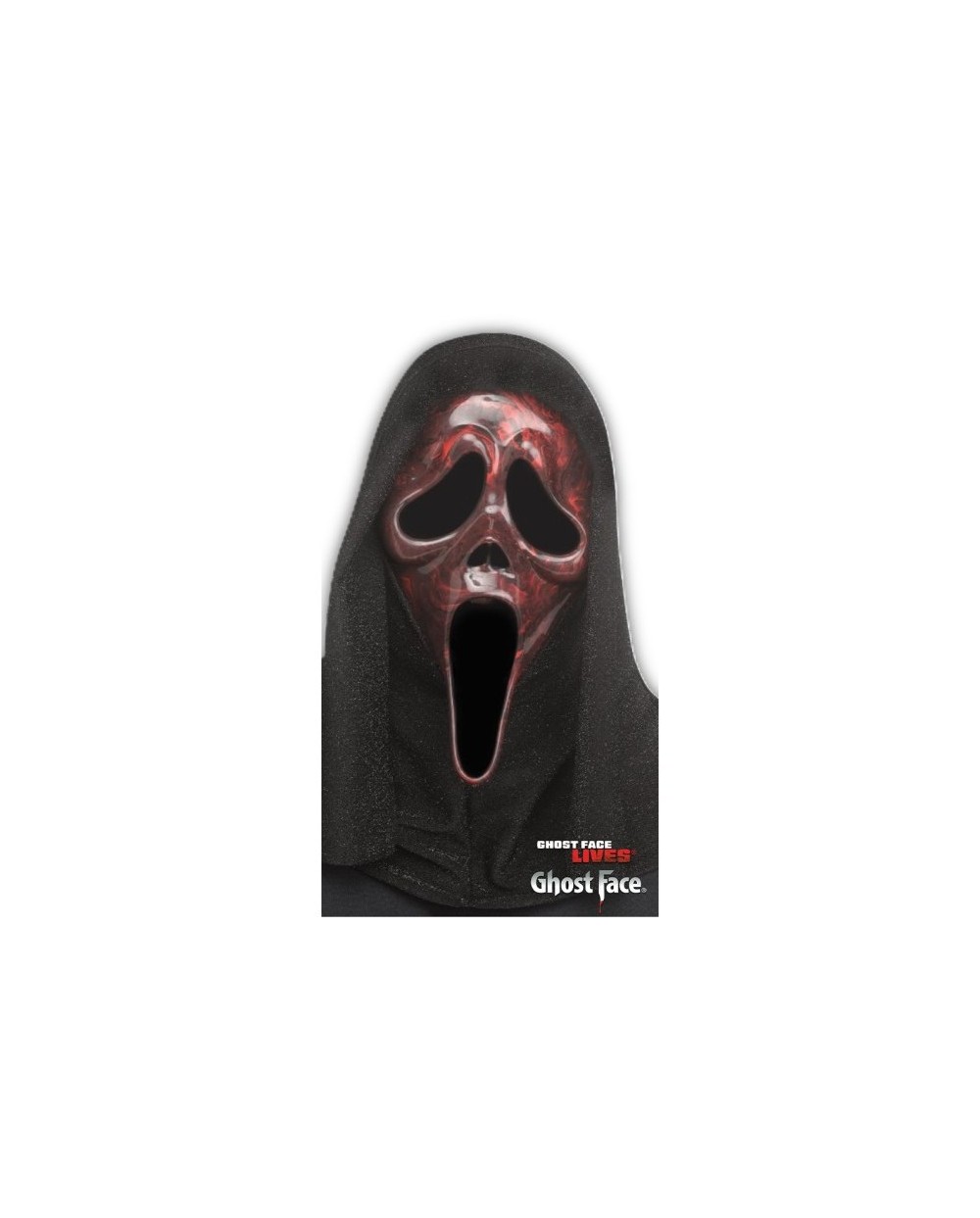MASQUE SCREAM GHOST FACE TM RED MARBLE VISAGE ROUGE MARBRE