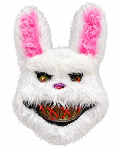 MASQUE LUMINEUX LED LAPIN BLANC TERRIFIANT