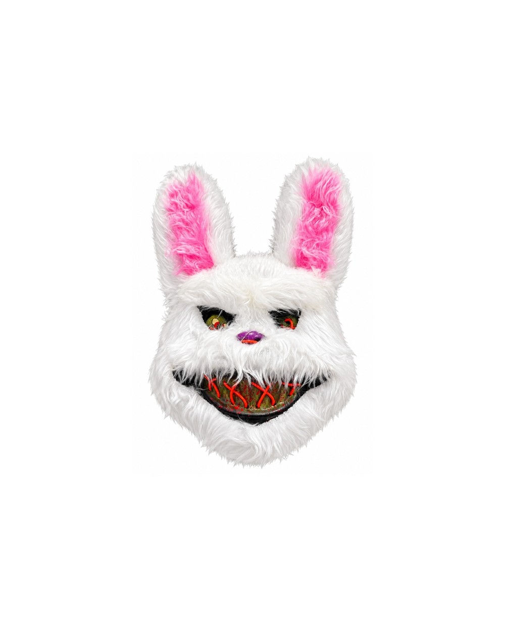 MASQUE LUMINEUX LED LAPIN BLANC TERRIFIANT
