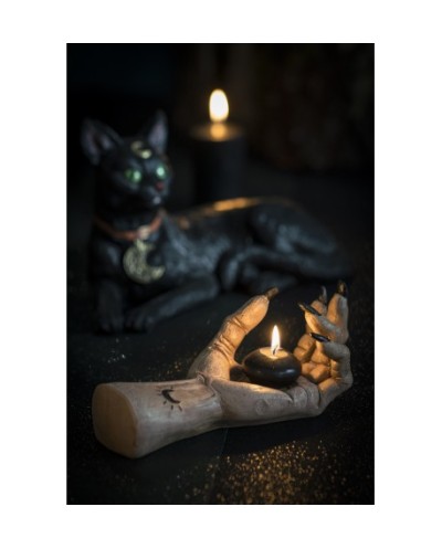 MAIN DE SORCIERE BOUGEOIR POLYRESINE 23CM X 10CM X 9.5CM