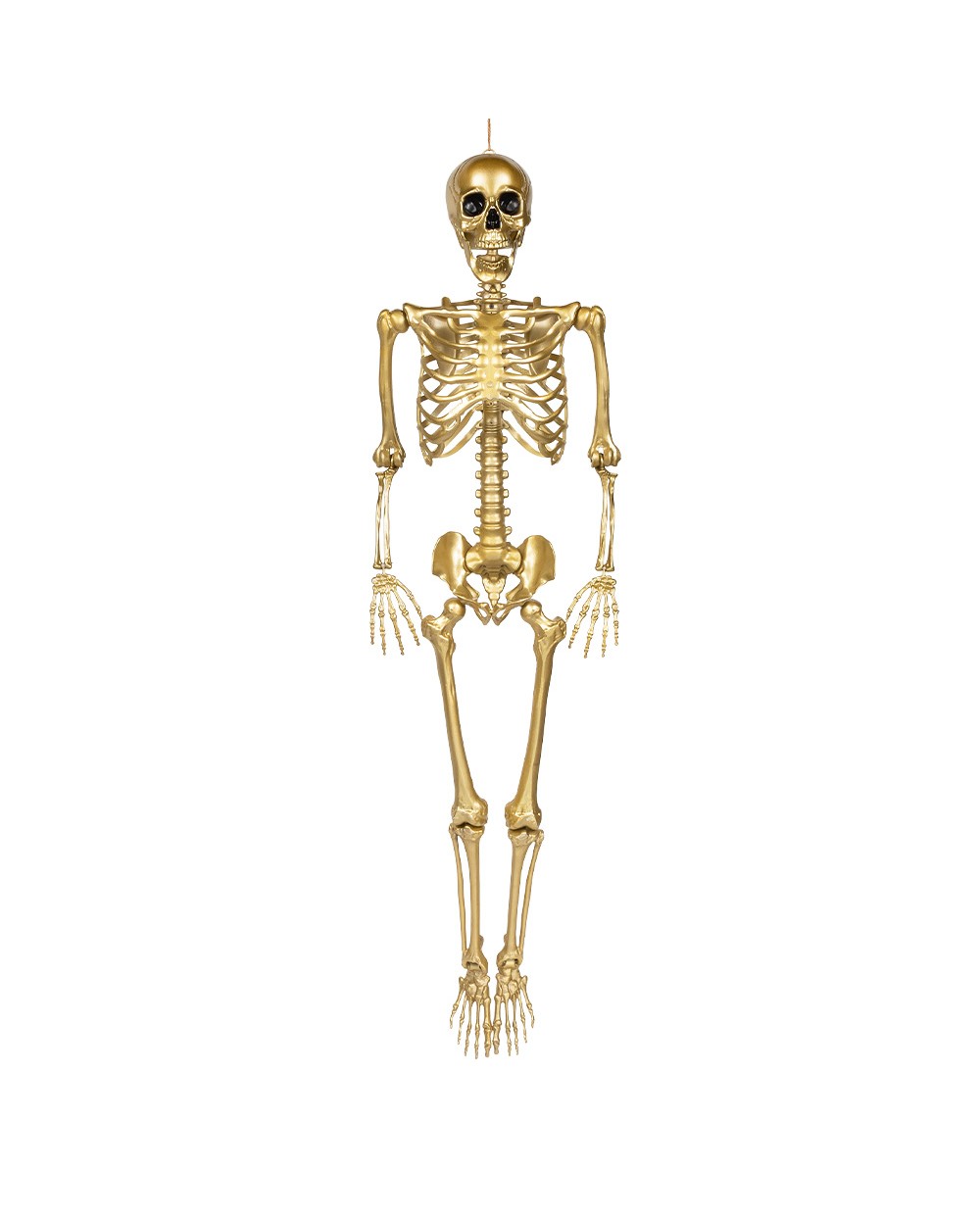 DECORATION HALLOWEEN SQUELETTE OR  160 CM