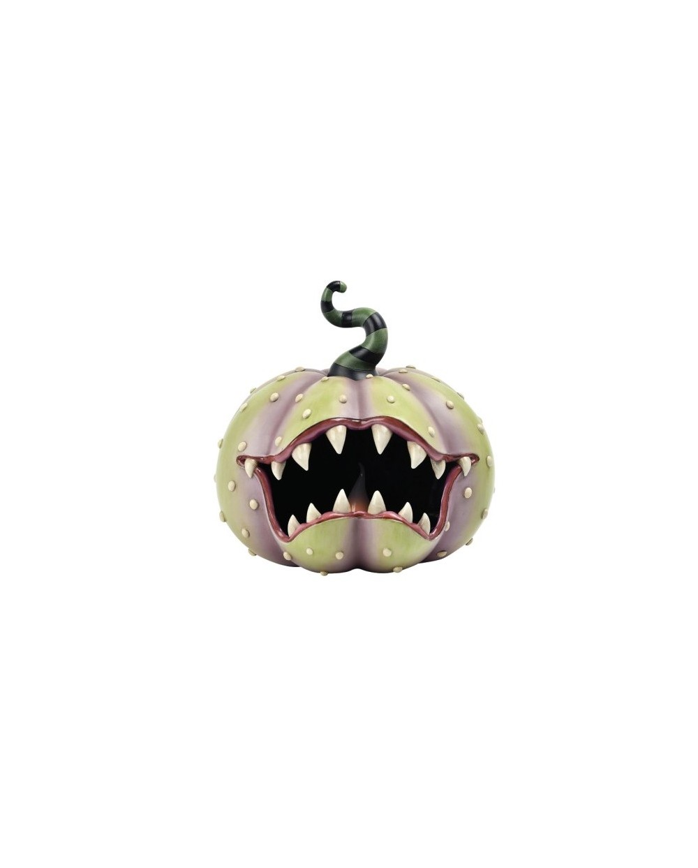 DECO HALLOWEEN CITROUILLE CARNIVORE RESINE AVEC LED 28CM X 28.5CM X 28.5CM