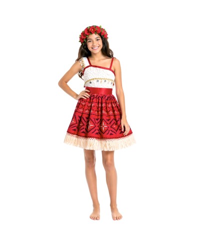 DEGUISEMENT PRINCESSE VAIANA OU MOANA ROBE FILM 2 TAILLE 120 CM