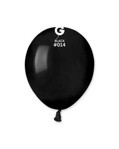 50 BALLONS NOIR BIO LATEX 13 CM  014
