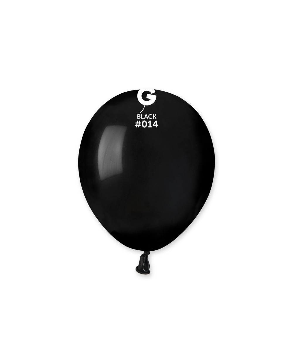 50 BALLONS NOIR BIO LATEX 13 CM  014