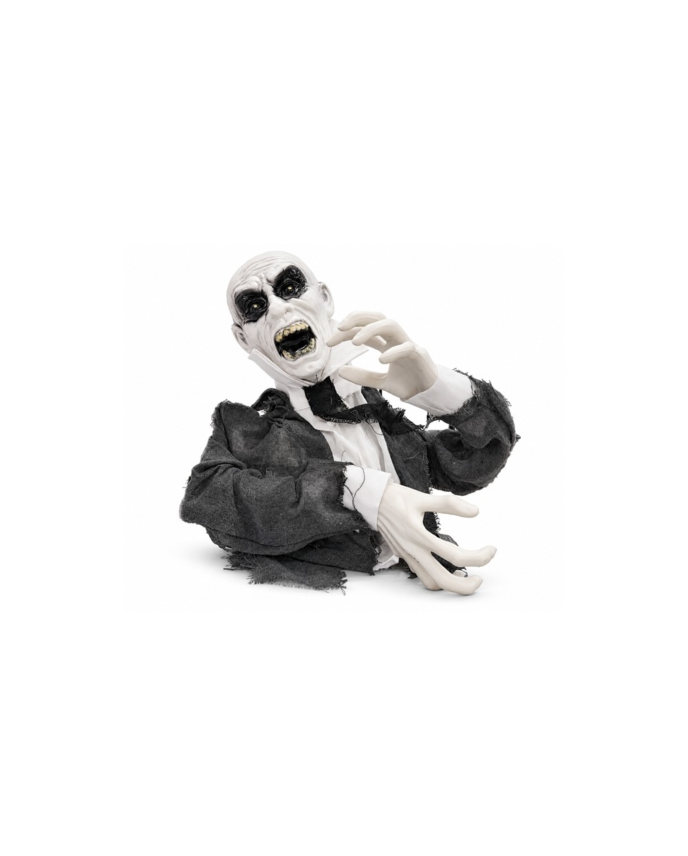 BUSTE DE ZOMBIE LUMIERE SON ET MOUVEMENT ANIMATRONIC 118 X 40 X 22 CM