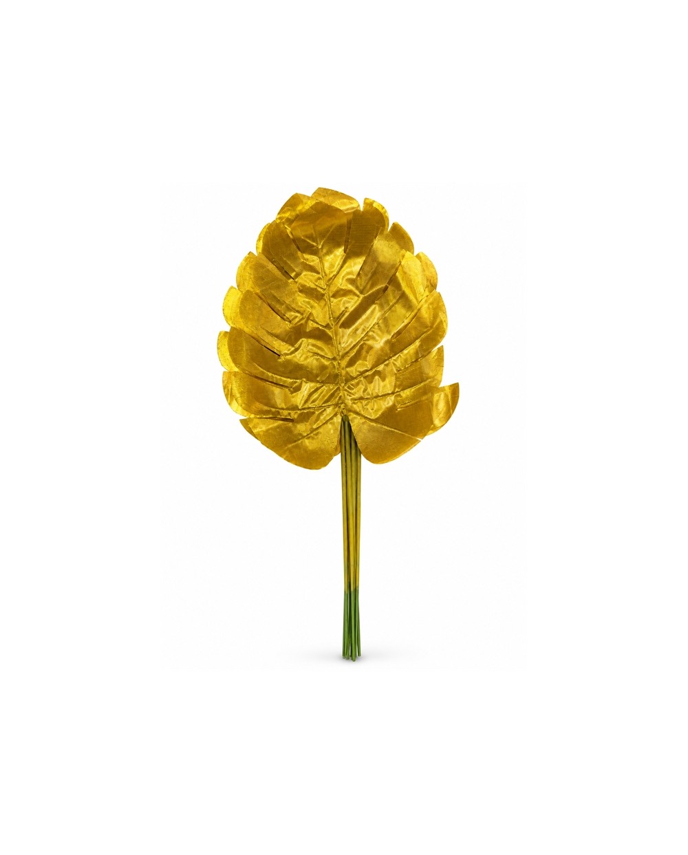 12 FEUILLES TROPICALES OR 30 X 15 CM