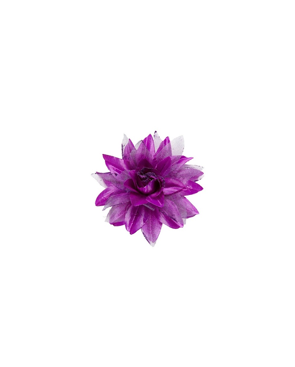 FLEUR PINCE OU CLIP A CHEVEUX VIOLET 