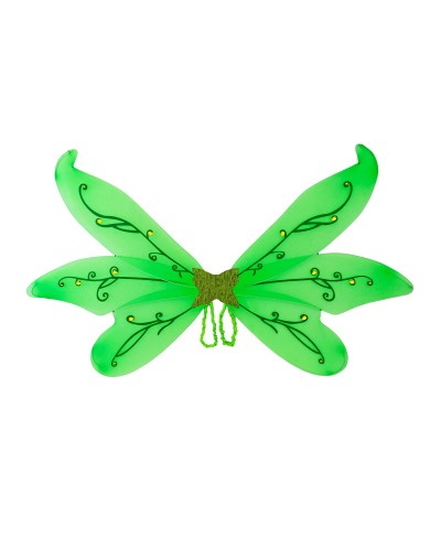 MAXI AILES VERTE DE FEE ADULTE AVECGEMMES 124 X 76 CM 
