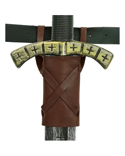 ETUI EPEE MARRON ASPECT CUIR 