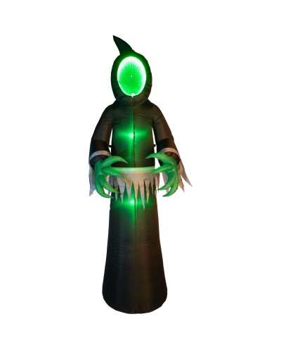 DECORATION HALLOWEEN FANTOME GONFLABLE EFFET LUMIERE AU VISAGE 240 CM