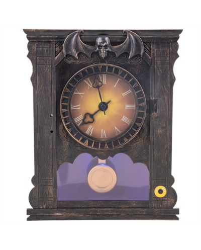 HORLOGE HANTEE ANIMEE HALLOWEEN 20 X 25 CM