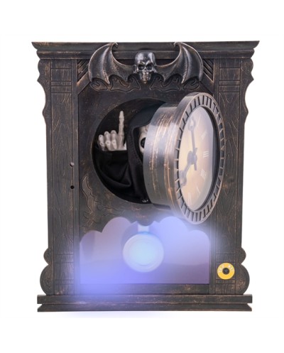HORLOGE HANTEE ANIMEE HALLOWEEN 20 X 25 CM