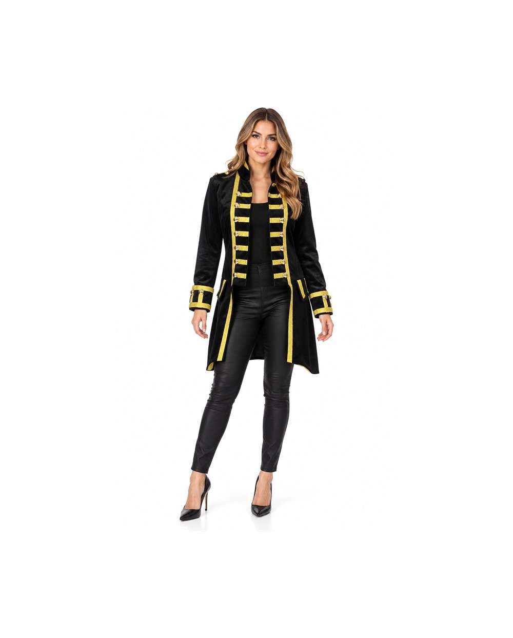 VESTE DOMPTEUSE NOIR VELOURS TAILLE XXL 
