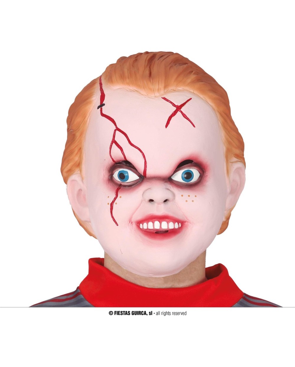 MASQUE LATEX POUPEE ENFANT DIABOLIQUE 