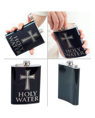 FIOLE OU FLASQUE EAU BENITE POUR PRETRE OU CURE 13.5 X 9.5 CM