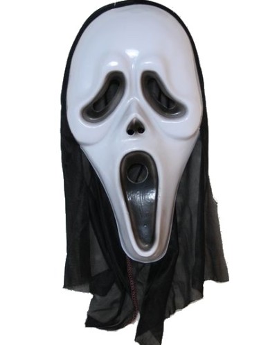 MASQUE SCREAM PLASTIQUE ET CAGOULE FINE