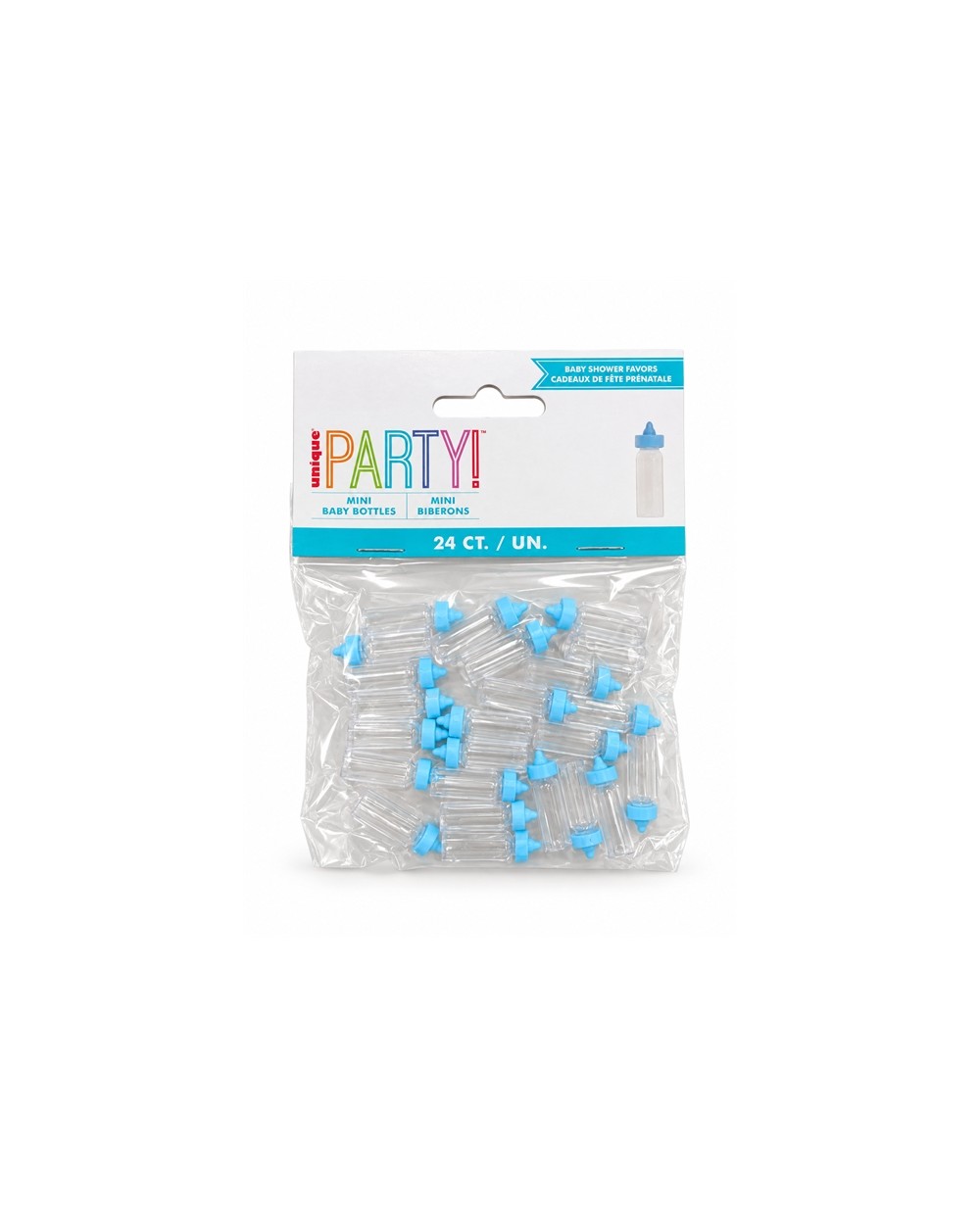 DECORATION CONFETTIS DE TABLE MINI BIBERONS BLEUS