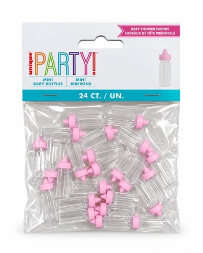 DECORATION CONFETTIS DE TABLE MINI BIBERONS ROSES