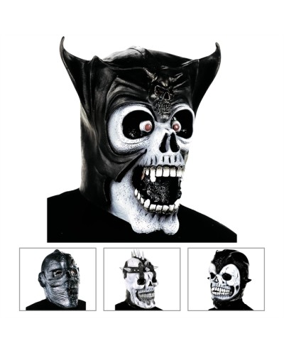 MASQUE EN LATEX CRANE GUERRIER COMBATTANT EXISTE EN 4 MODELES 