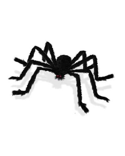 ARAIGNEE GEANTE VELUE NOIRE 200 CM 