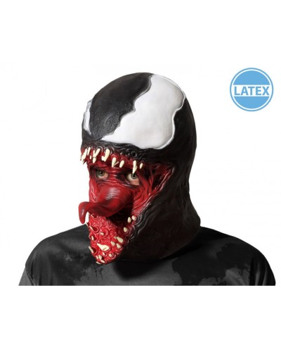 MASQUE LATEX  VENOM SYMBIOTE NOIR ET BLANC