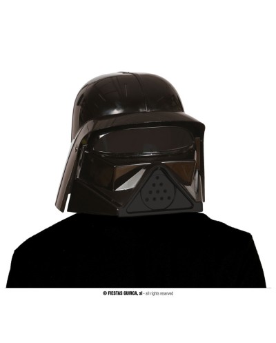 CASQUE SEIGNEUR DU MAL NOIR RIGIDE ADULTE
