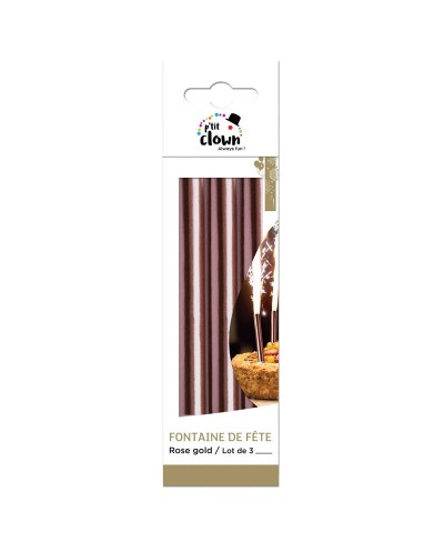 LOT DE 3 FONTAINES ROSE GOLD
