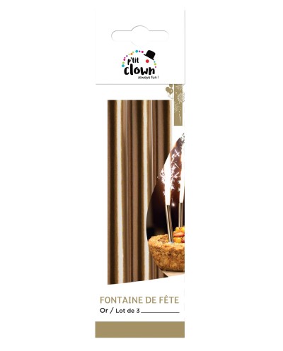 LOT DE 3 FONTAINES OR