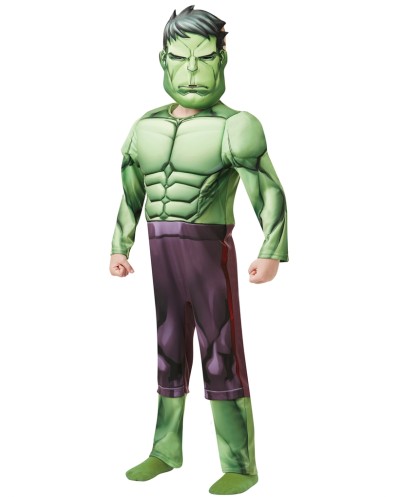 DEGUISEMENT HULK MUSCLES REMBOURES LUXE TAILLE 7-8 ANS 
