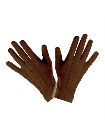 GANTS COURTS MARRON ADULTE TAILLE UNIQUE