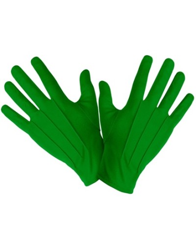 GANTS VERT COURTS TAILLE ADULTE