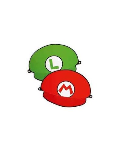 8 CHAPEAUX CARTONNES SUPER MARIO BROS 4 MARIO 4 LUIGI