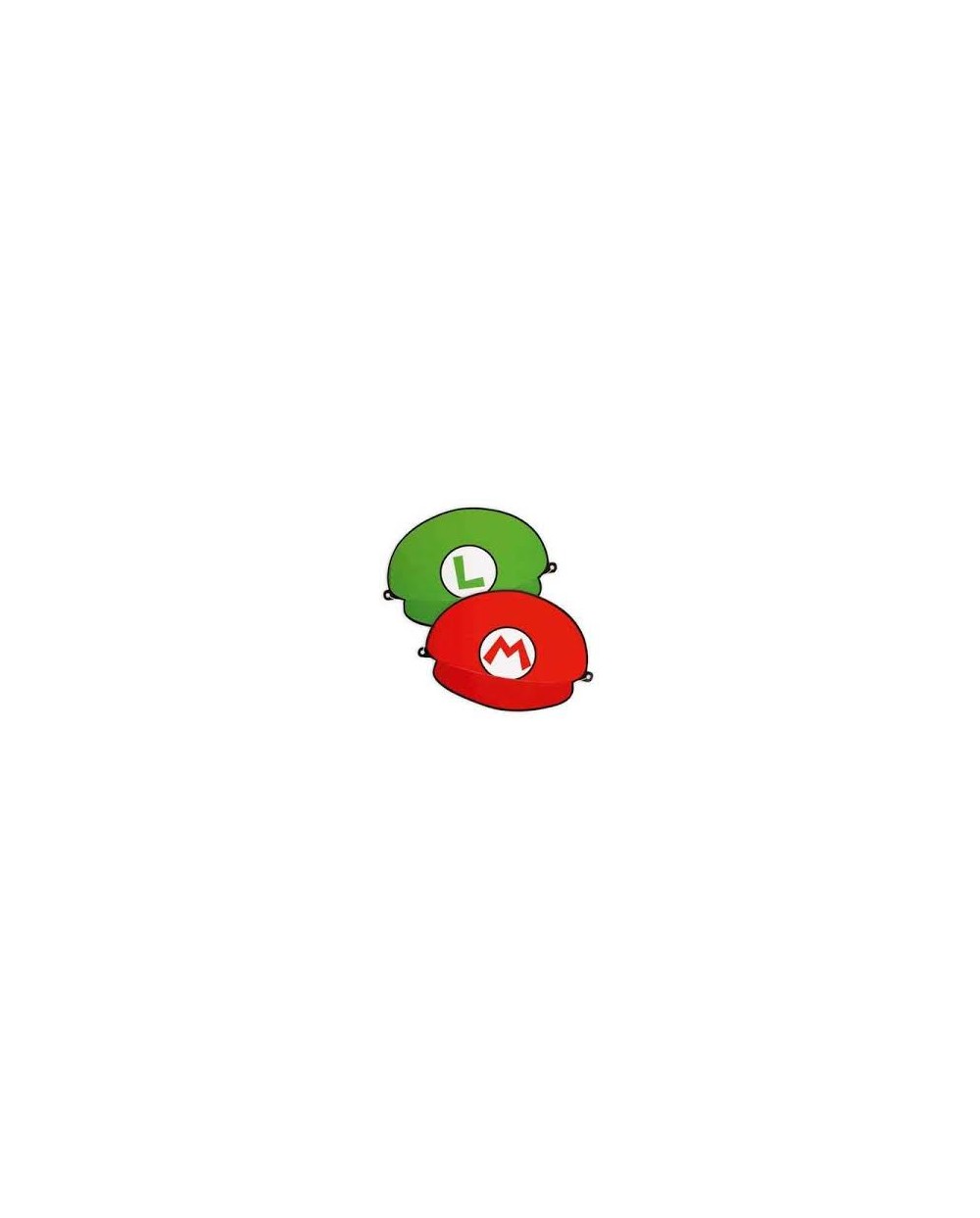 8 CHAPEAUX CARTONNES SUPER MARIO BROS 4 MARIO 4 LUIGI