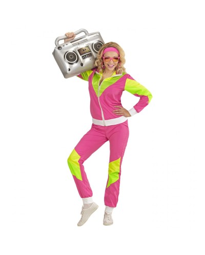 DEGUISEMENT SURVETEMENT OU JOGGING ROSE ANNEES 80'S TAILLE S